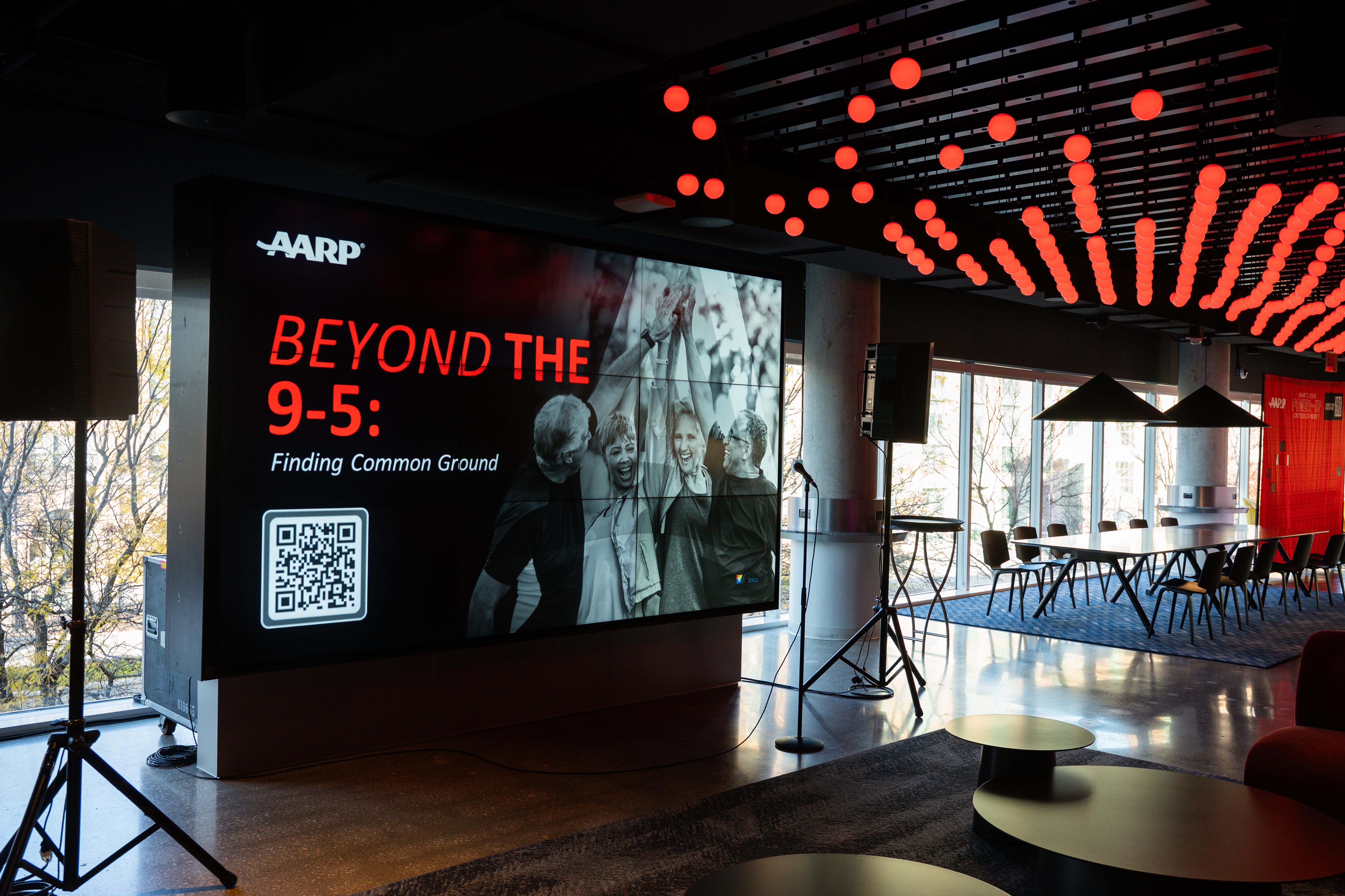 AARP Beyond the 9-5 venue setup