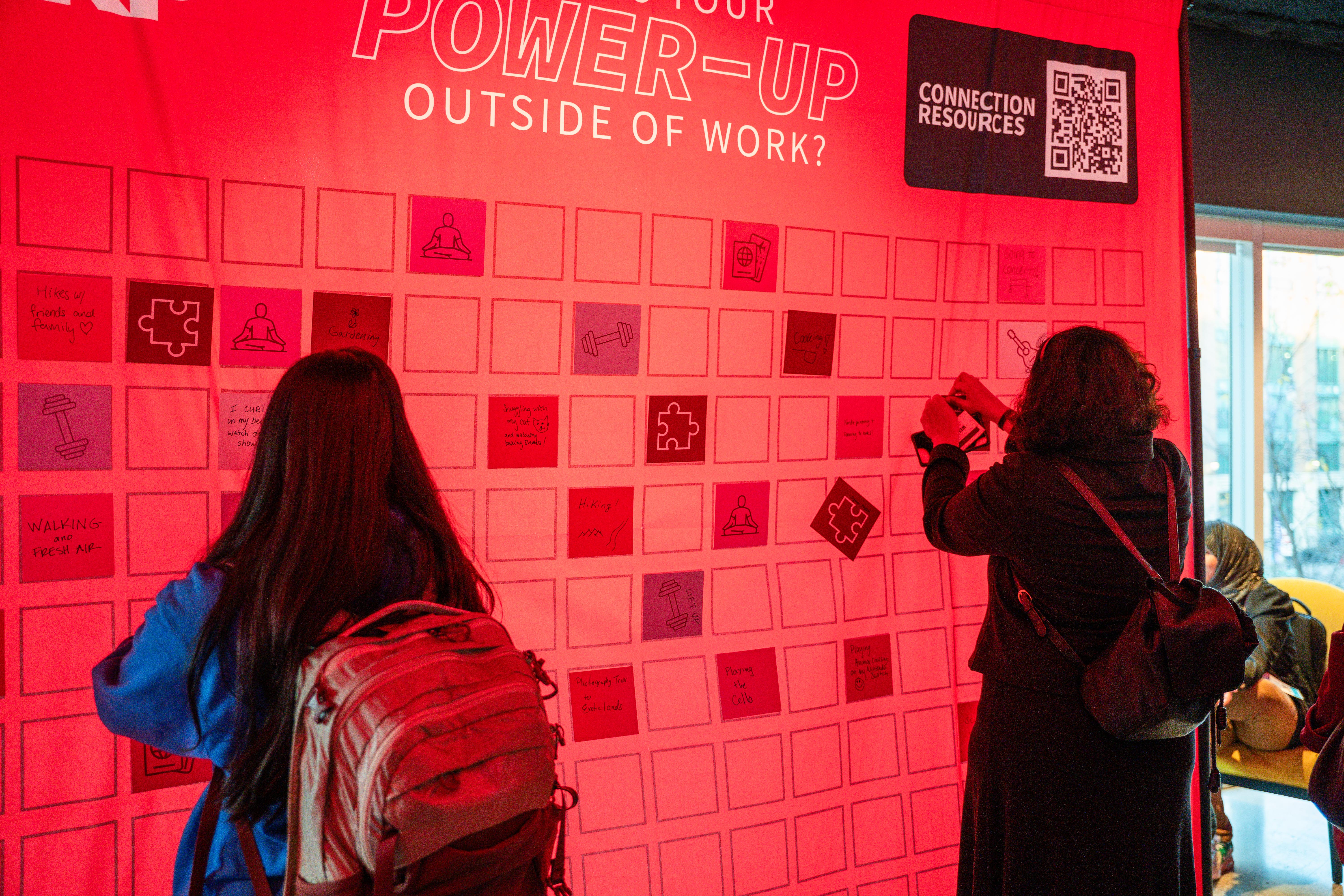 AARP interactive Power-Up wall