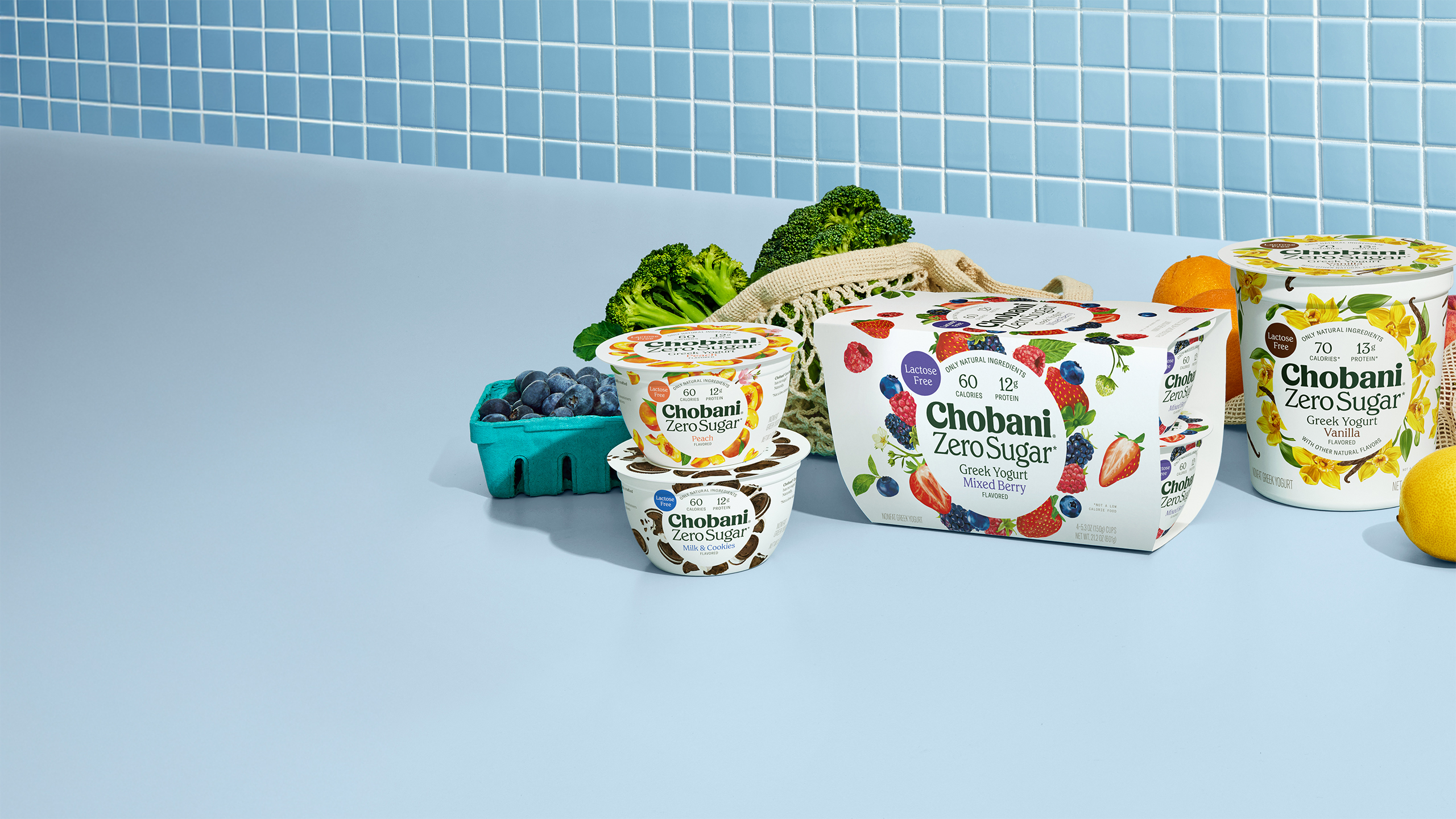Chobani Zero Sugar products